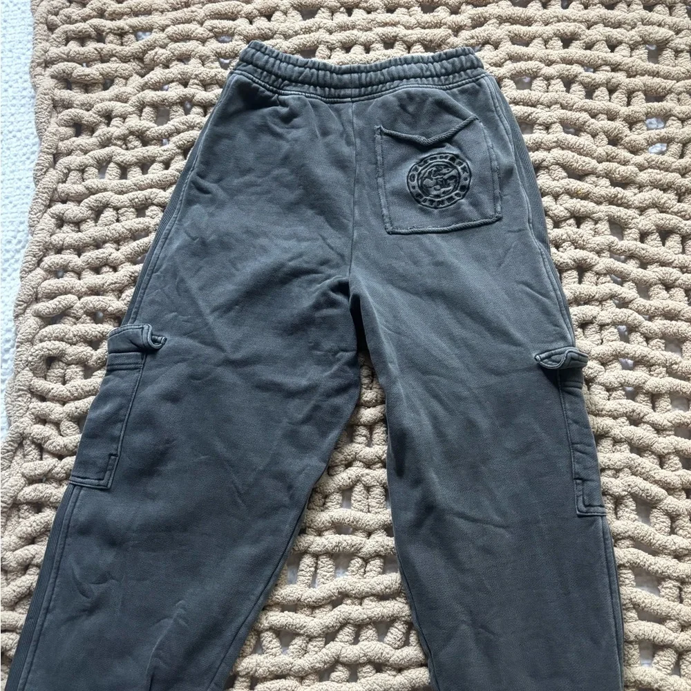 Gymshark Kids Charcoal Black Logo Joggers